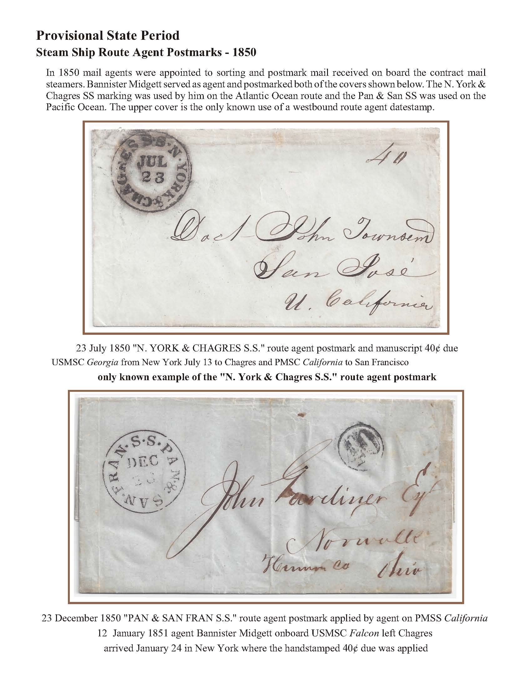 Alta California Postal History to 1851